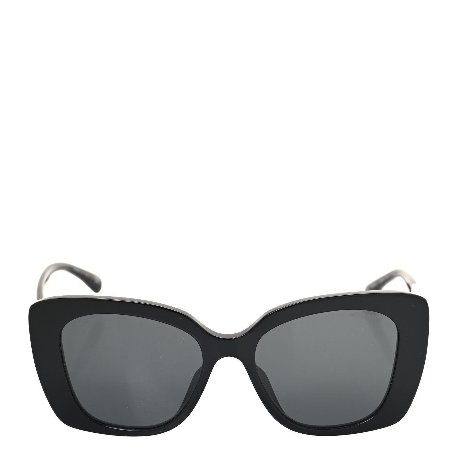 Chanel Acetate Strass Square Sunglasses 5422-B-A Black White 2 of 7