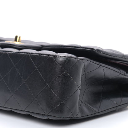 Chanel Lambskin Quilted Medium Double Flap Black 10 of 10