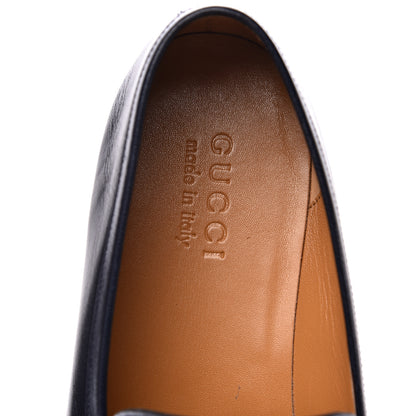 Gucci Goatskin Mens GG Loafers 10 Blue 6 of 9