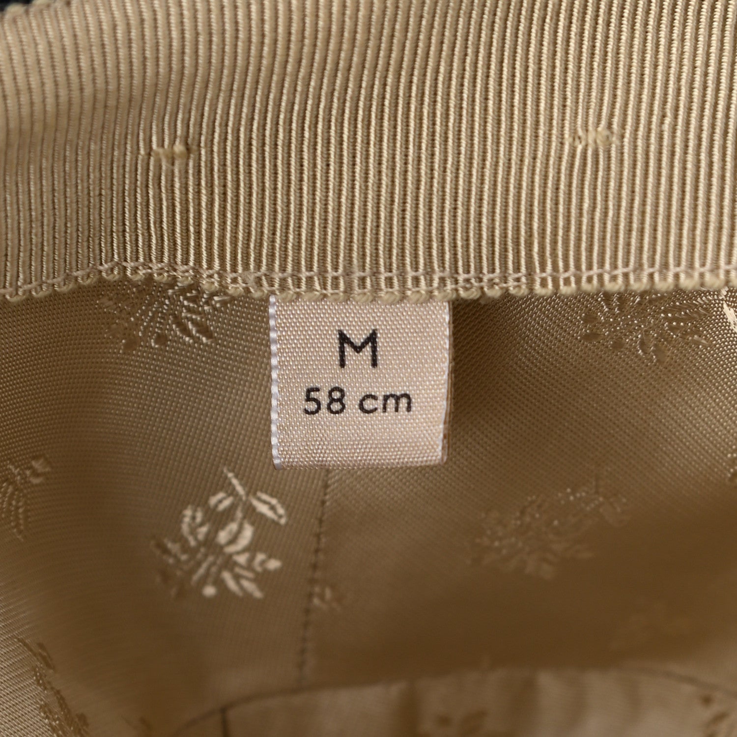 Gucci Washed Jacquard Denim Nappa GG Monogram Oscar Bucket Hat M Denim Cuir 9 of 11