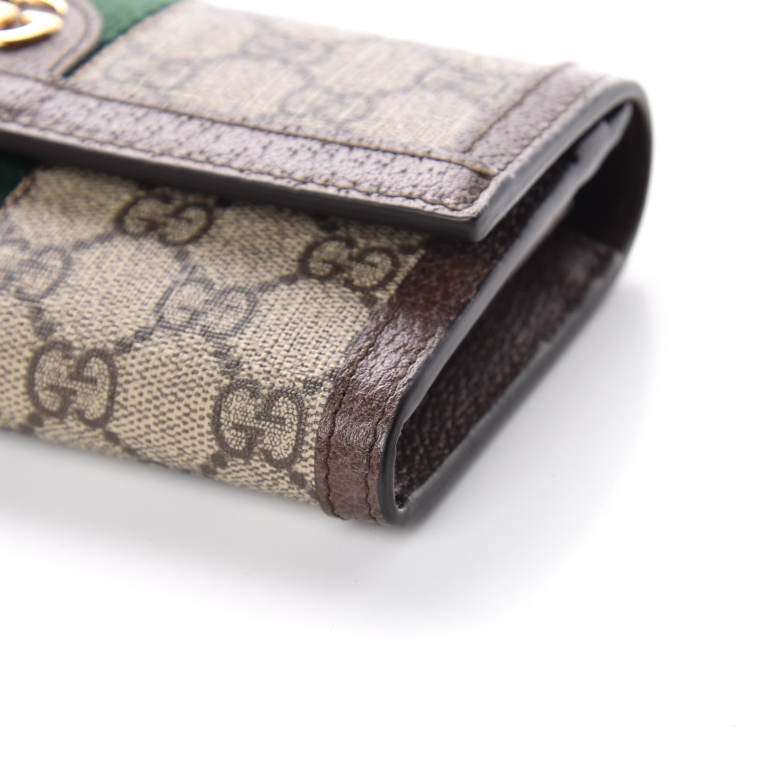 Gucci GG Supreme Monogram Web Ophidia Continental Wallet Brown 7 of 10