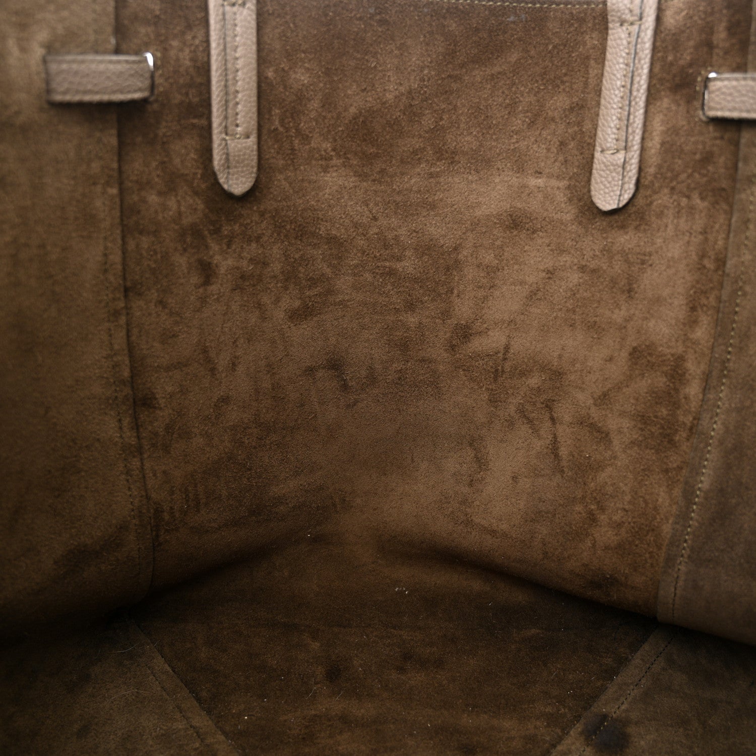 Celine Soft Grained Calfskin Small Belt Cabas Phantom Taupe 17 of 17