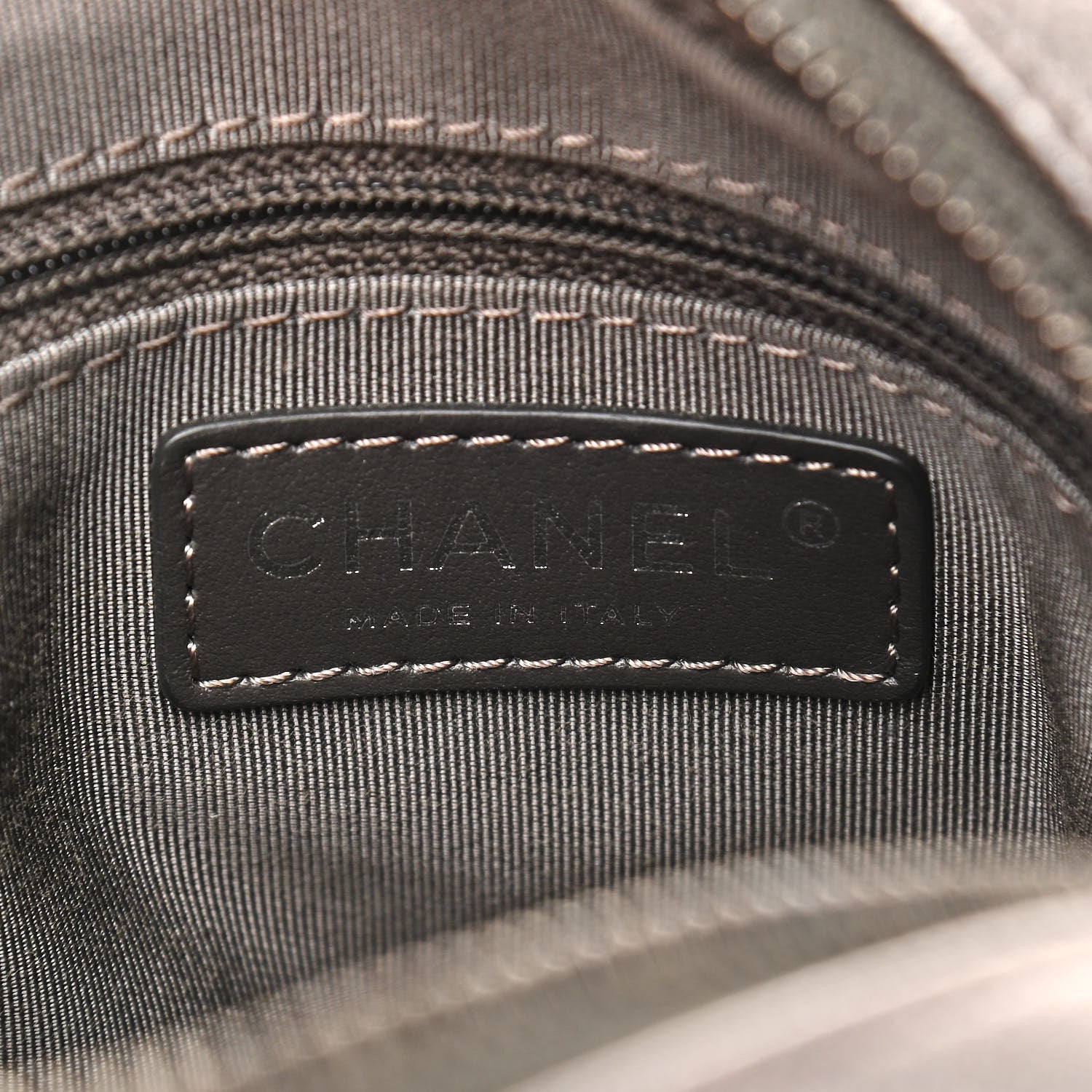 Chanel Calfskin Business Trip Vertical Camera Case Silver 6 of 11