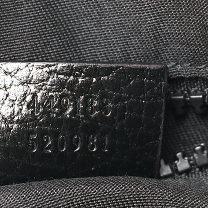 Gucci Nylon Monogram Mini Flat Messenger Bag Black 7 of 9