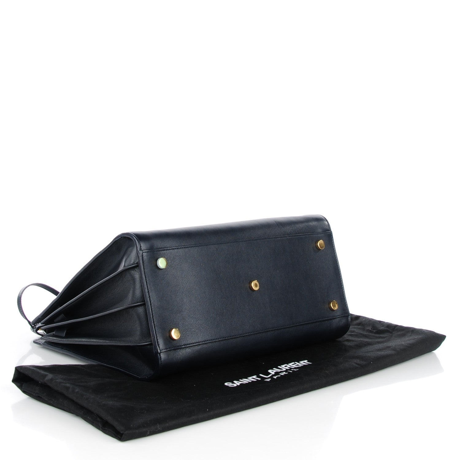 Saint Laurent Calfskin Small Sac De Jour Marine 4 of 7