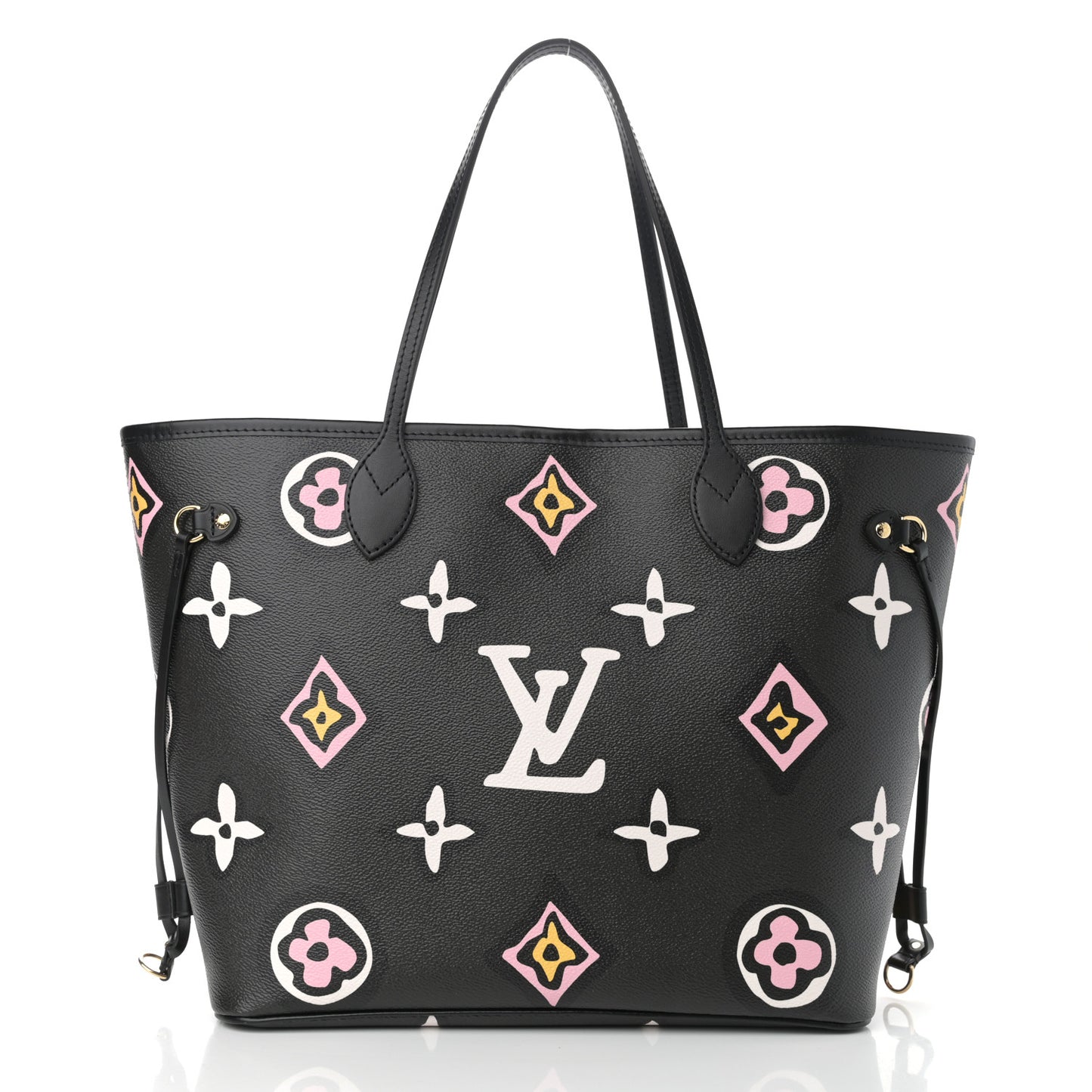 Monogram Giant Wild At Heart Neverfull MM Black