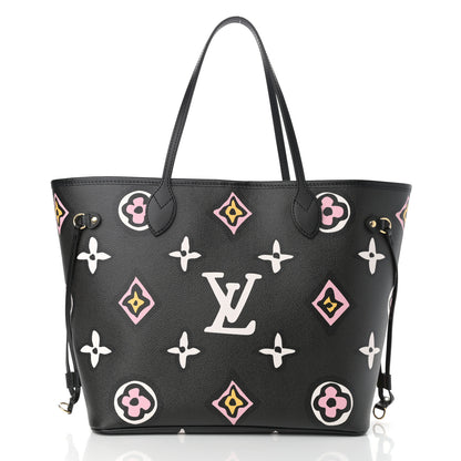 Louis Vuitton Monogram Giant Wild At Heart Neverfull MM Black 3 of 11