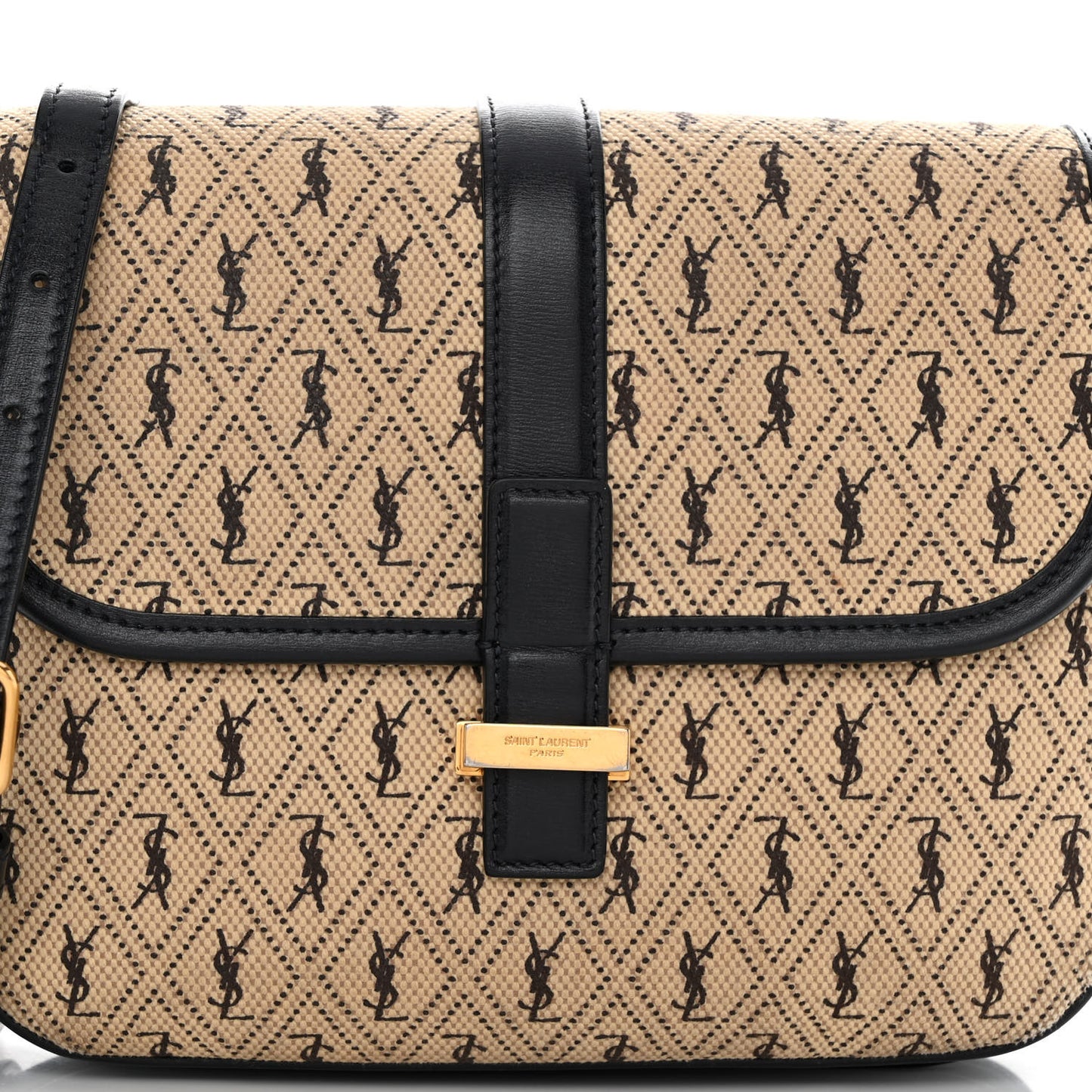 Canvas Small Le Monogramme Satchel Beige Black
