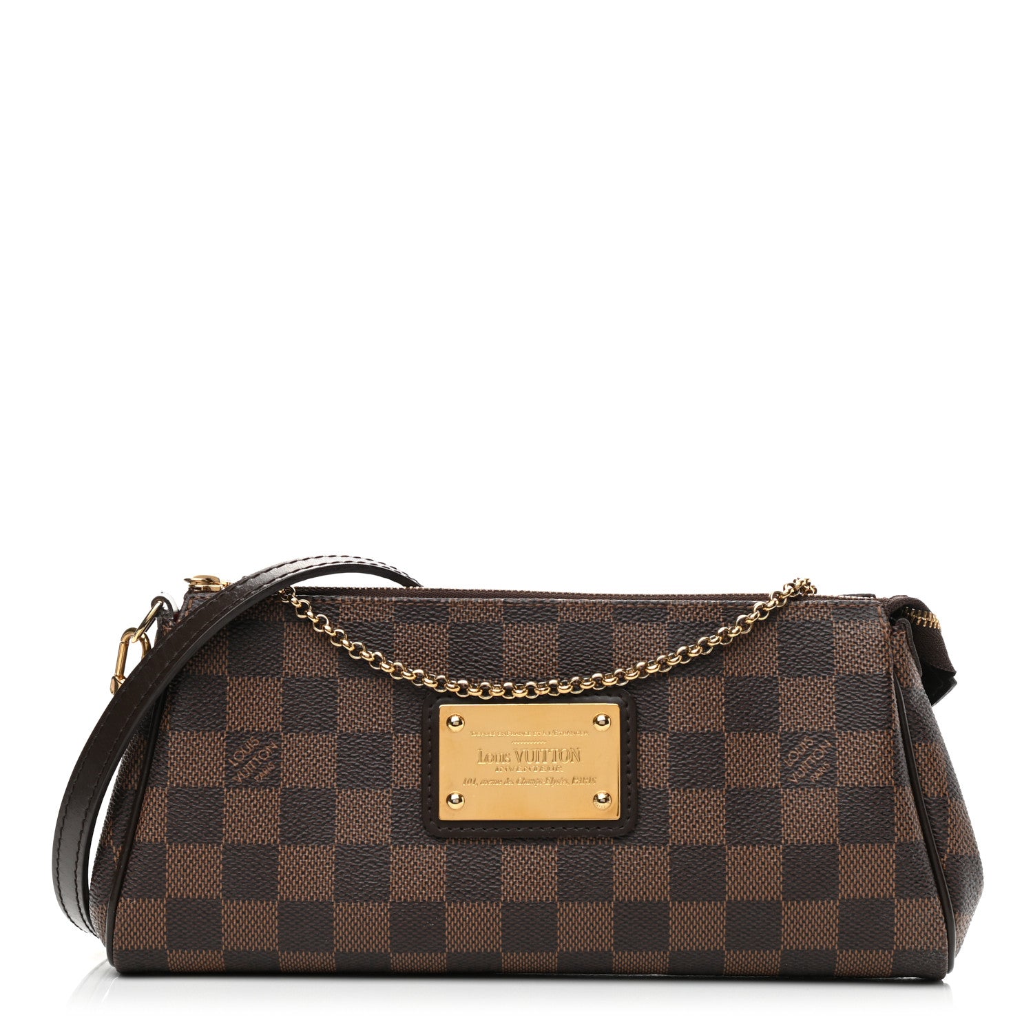 Louis Vuitton Damier Ebene Eva Clutch 1 of 9