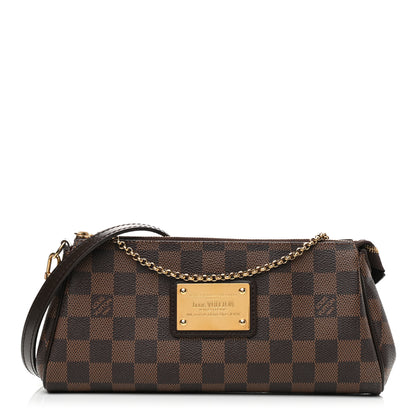 Louis Vuitton Damier Ebene Eva Clutch 1 of 9