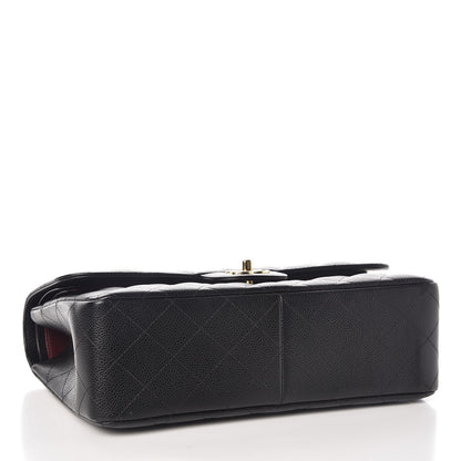 Chanel Caviar Quilted Jumbo Double Flap Black 4 of 11
