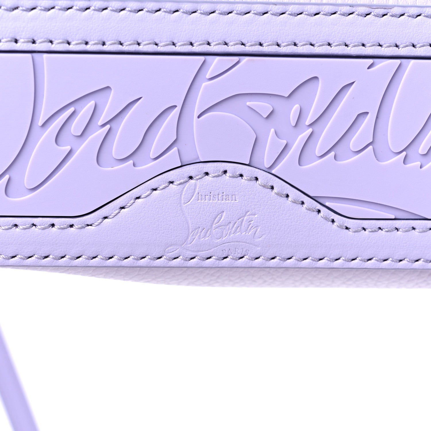 Christian Louboutin Calfskin Empire Spike Studded Mini North South Cabata Tote Lilac Smoke 10 of 10