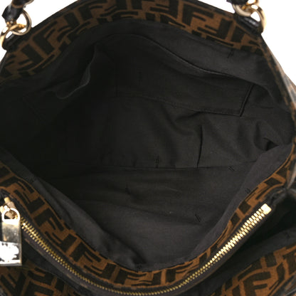 Fendi Zucca Mia Tote Tobacco 5 of 8
