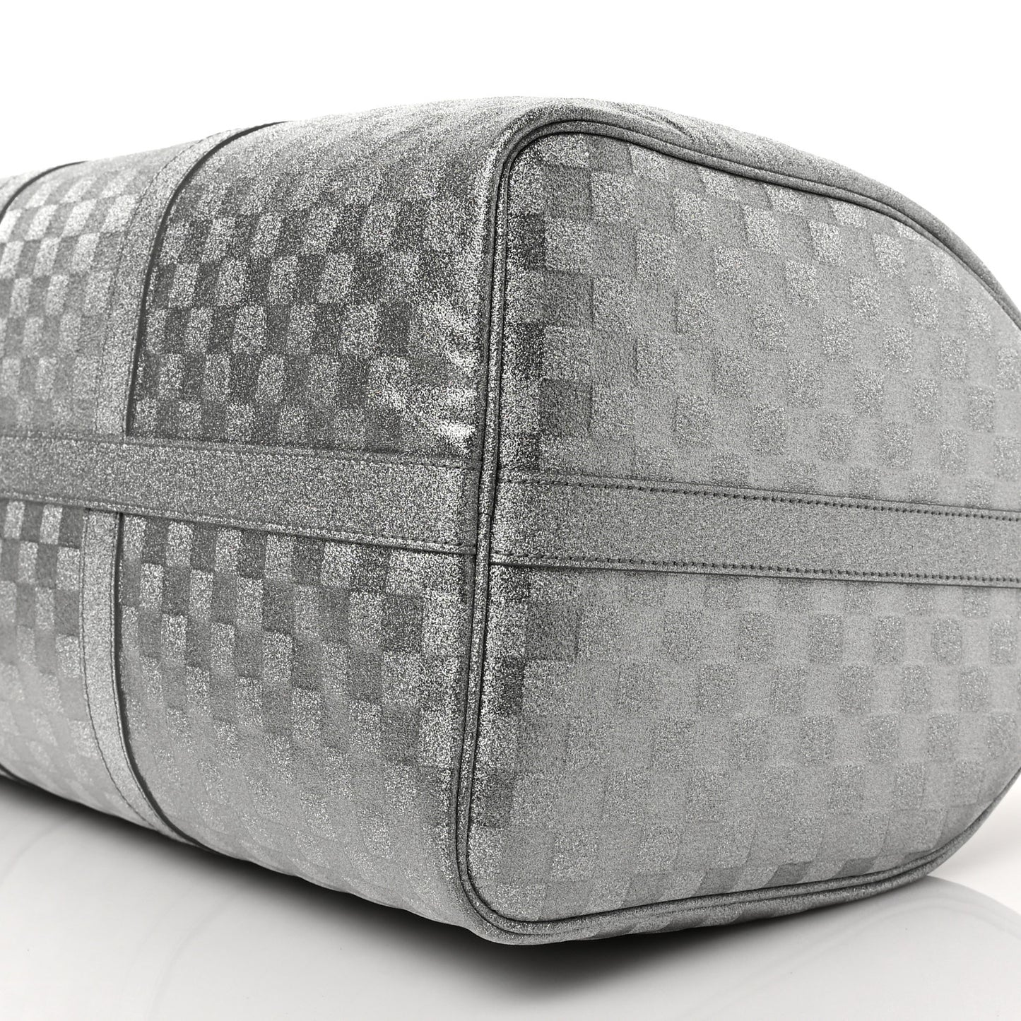 Damier Glitter Keepall Bandouliere 50 Silver