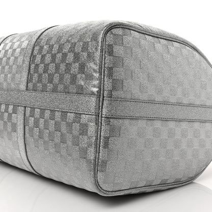 Louis Vuitton Damier Glitter Keepall Bandouliere 50 Silver 9 of 9