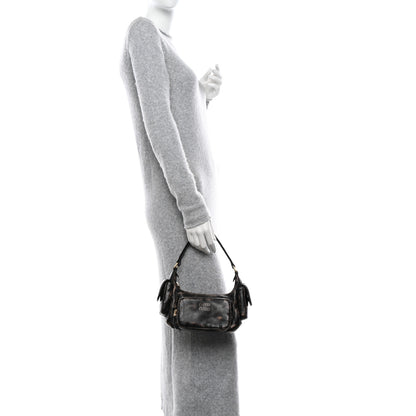 Miu Miu Distressed Nappa Pocket Bag Sand Coffee 2 of 10