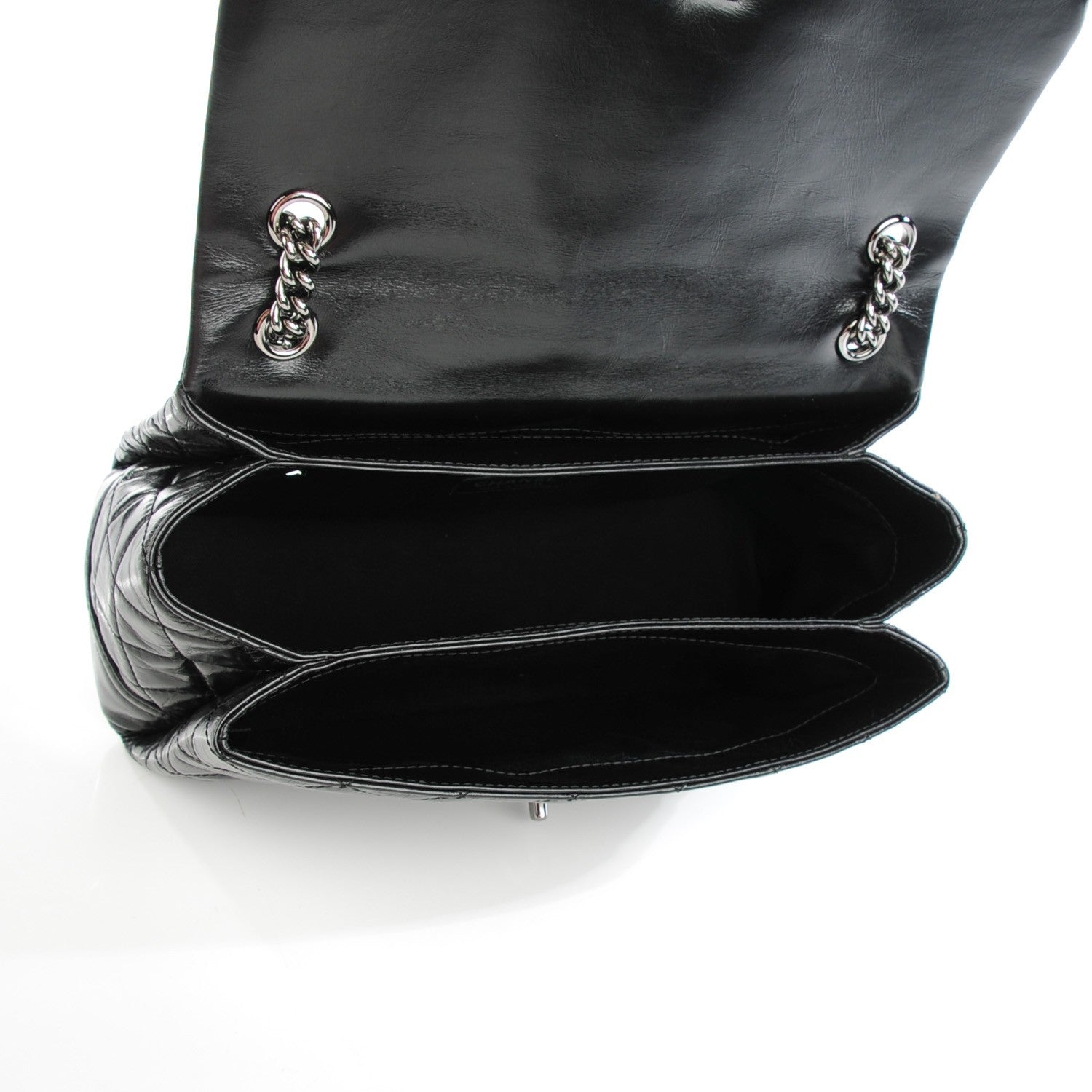 Chanel Glazed Calfskin Quilted Medium Lady Pearly Flap Black 5 of 7