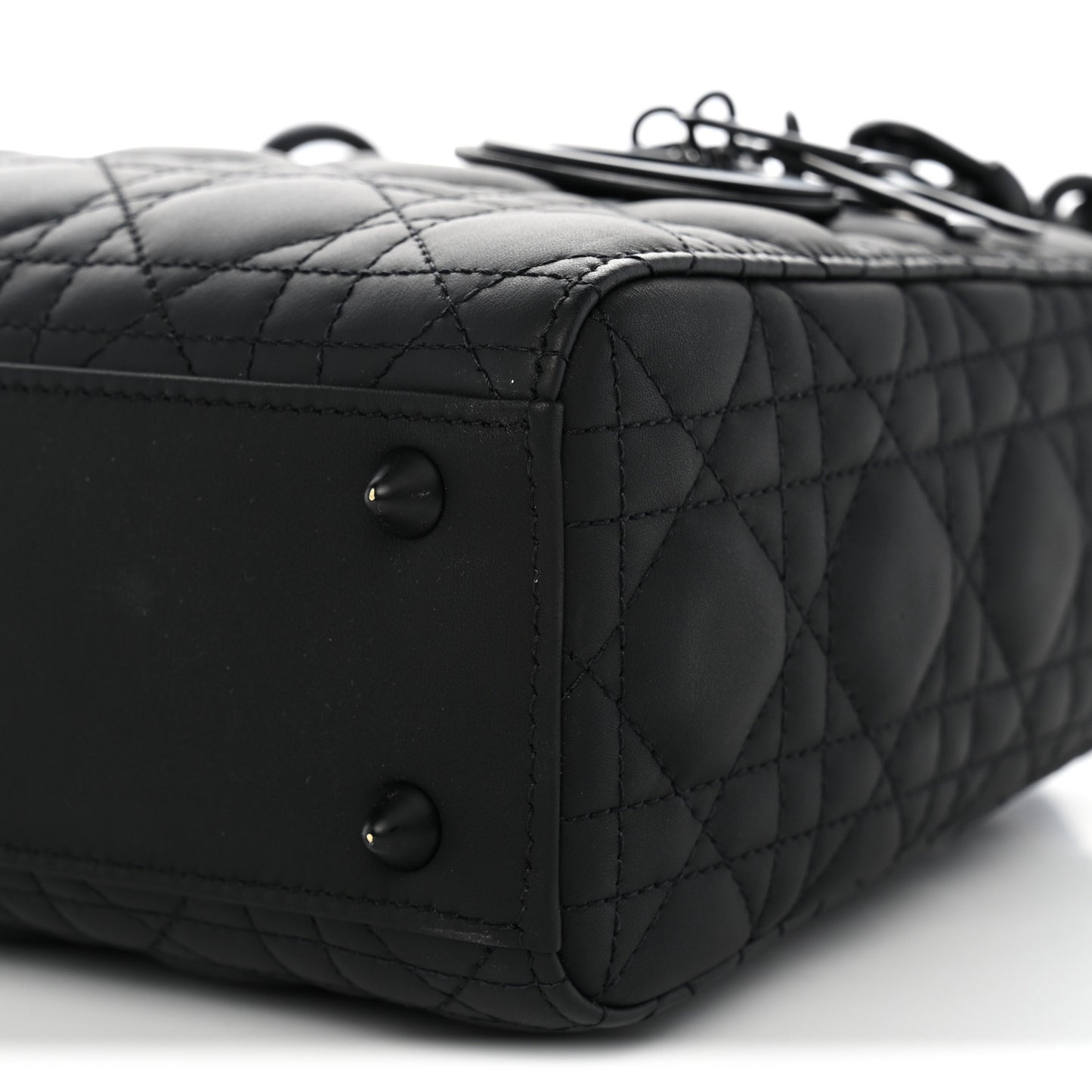 Ultra Matte Calfskin Cannage Small My ABCDior Lady Dior  Black