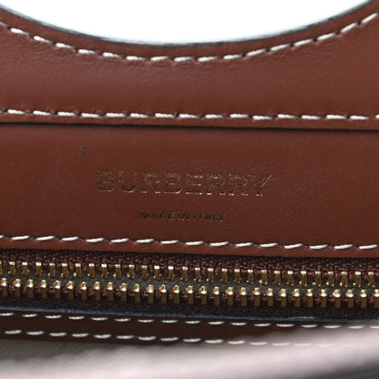 Burberry Canvas Smooth Calfskin Two Tone Mini Pocket Bag Natural Tan Fiery Red 6 of 8
