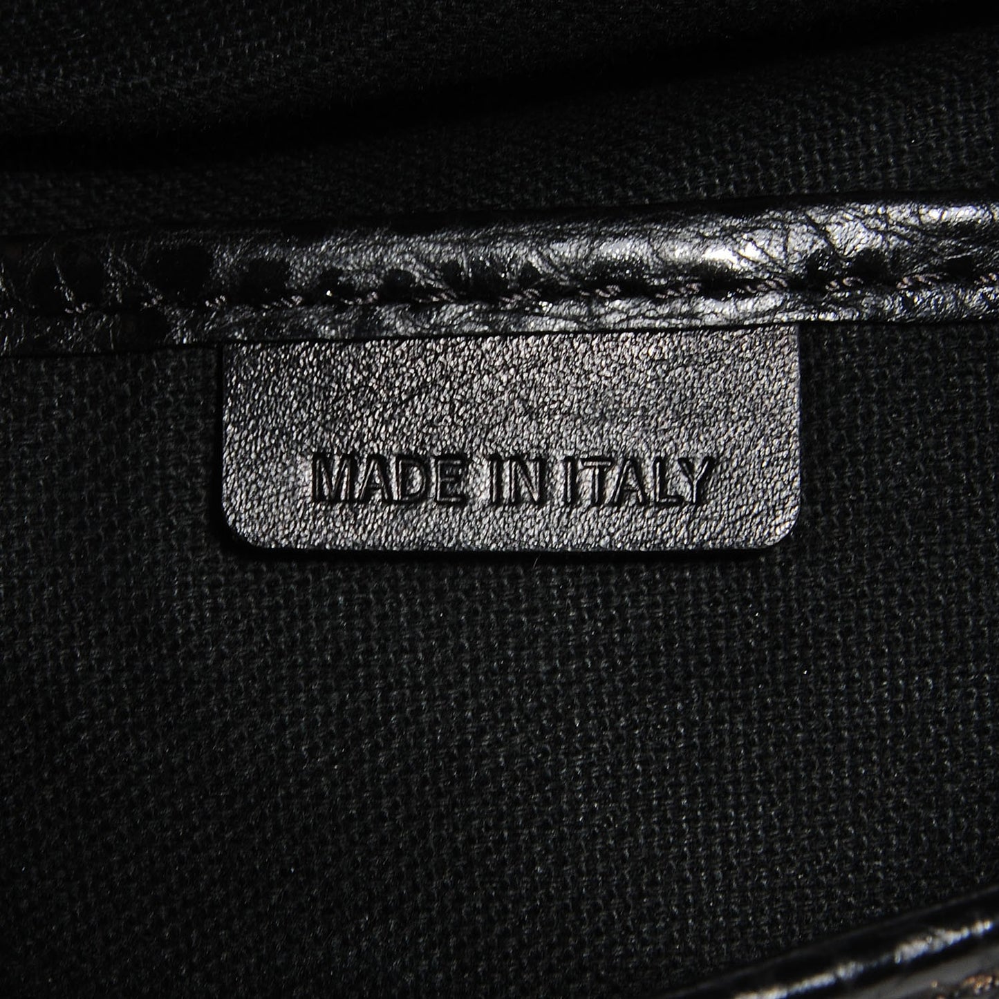Grained Calfskin Haymarket Check Small Tote Black
