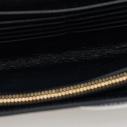 Saint Laurent Metallic Crinkled Calfskin Belle de Jour Chain Clutch Silver 5 of 9