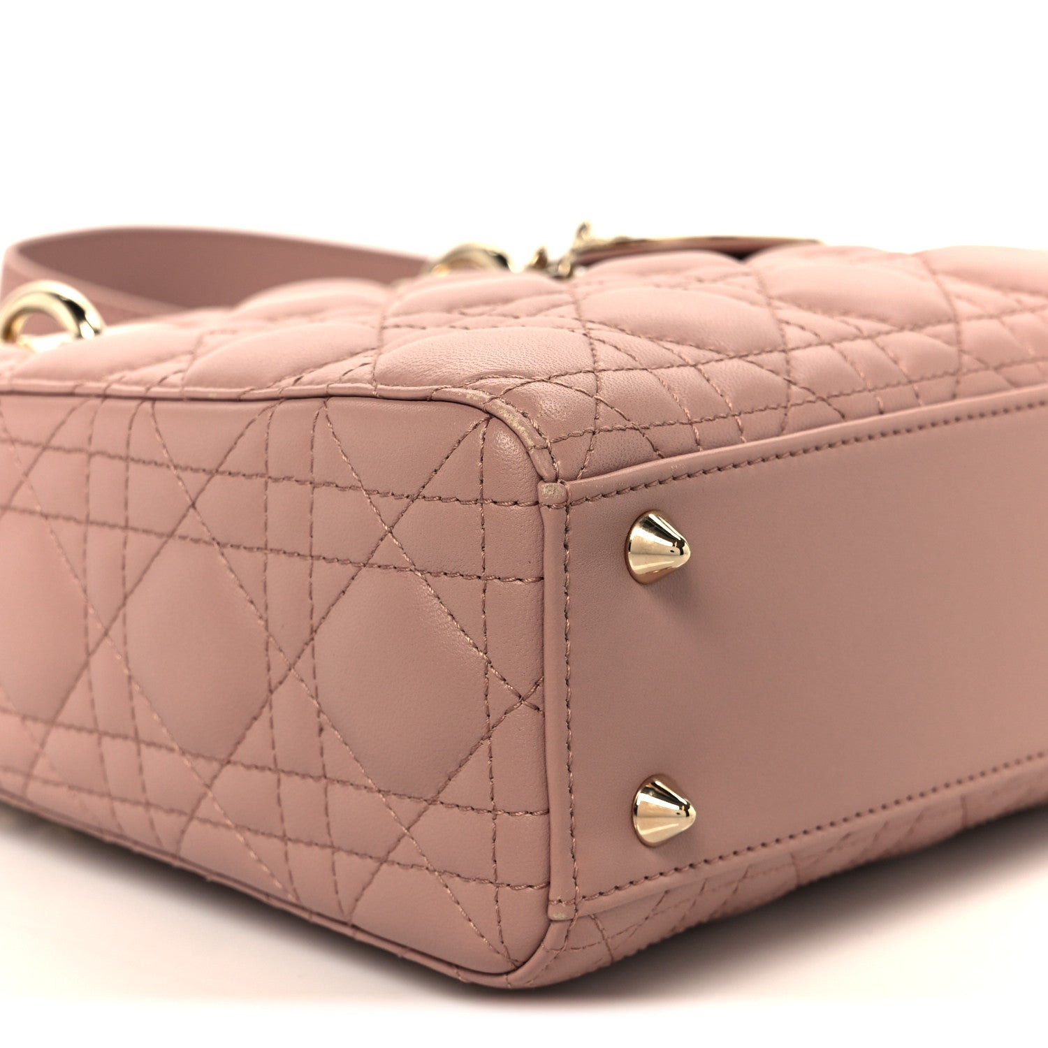 Christian Dior Lambskin Cannage Small My ABCDior Lady Dior Fard 9 of 10