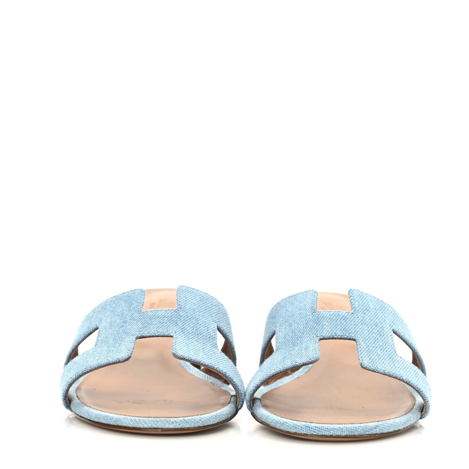 Hermes Denim Oasis Sandals 40 Bleu Clair 2 of 9