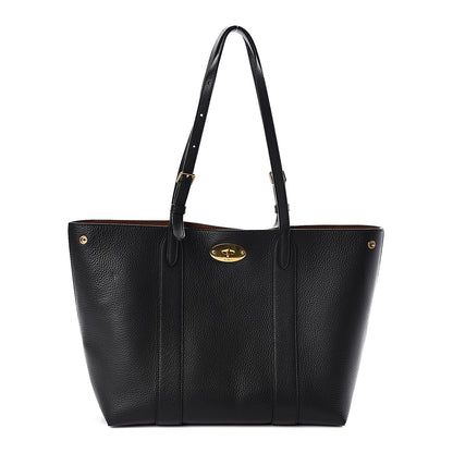 Mulberry Small Classic Grain Bayswater Tote Black 1 of 12