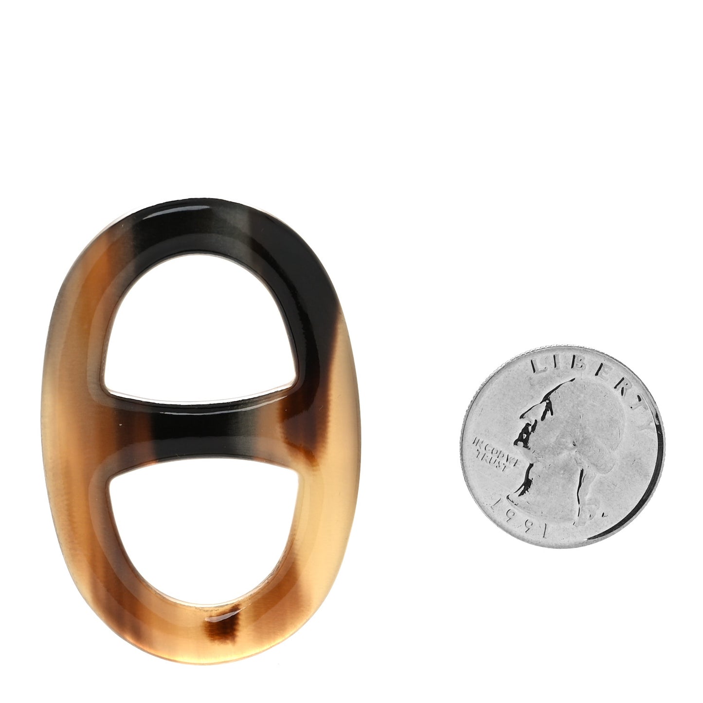 Buffalo Horn Lacquer Chain D Ancre Scarf Ring