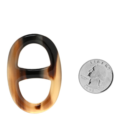 Hermes Buffalo Horn Lacquer Chain D Ancre Scarf Ring 2 of 3
