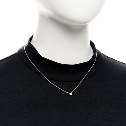 Tiffany 18K Rose Gold Diamond .07ct Elsa Peretti Diamonds by the Yard Pendant Necklace 2 of 4