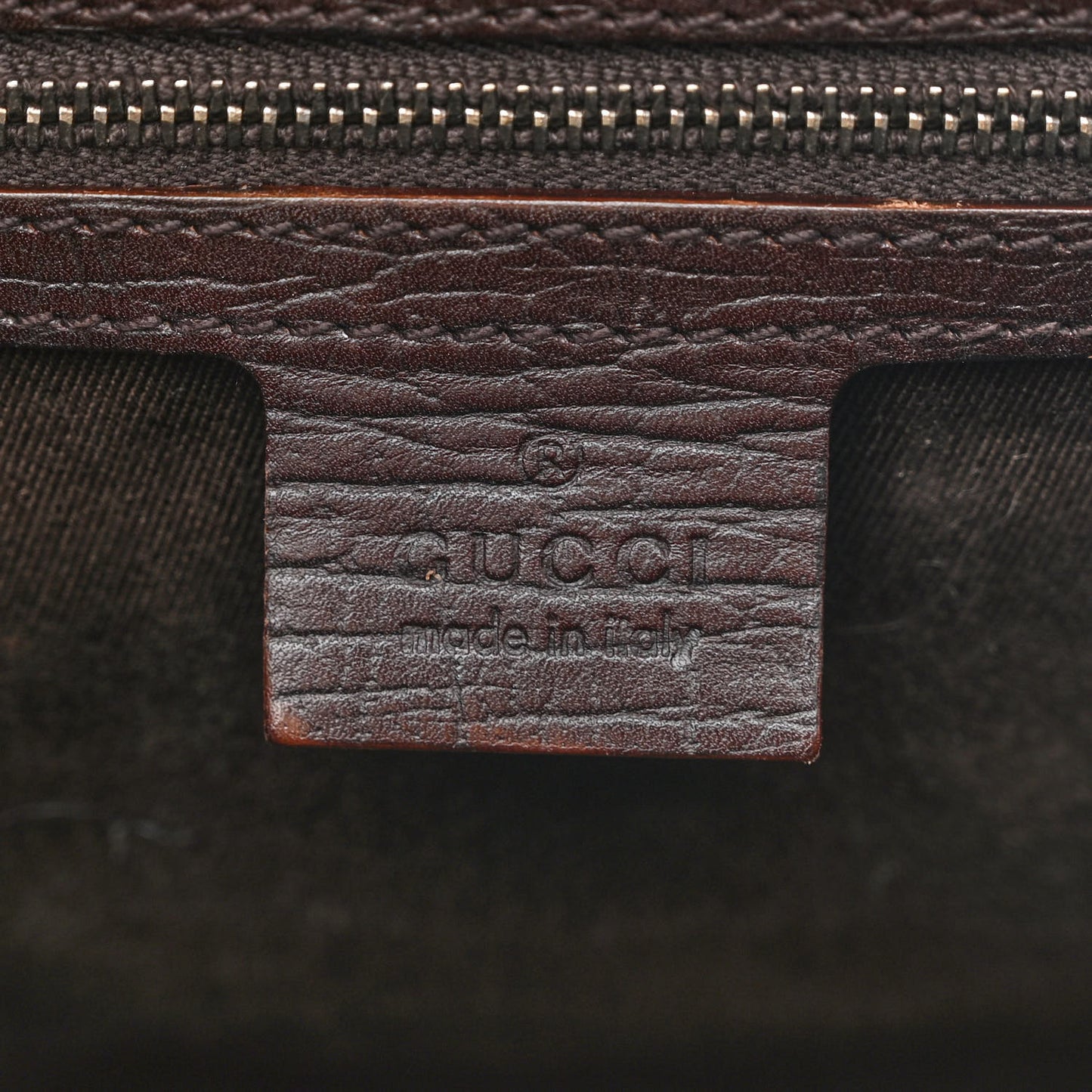 Monogram Bamboo Bullet Bag Dark Brown
