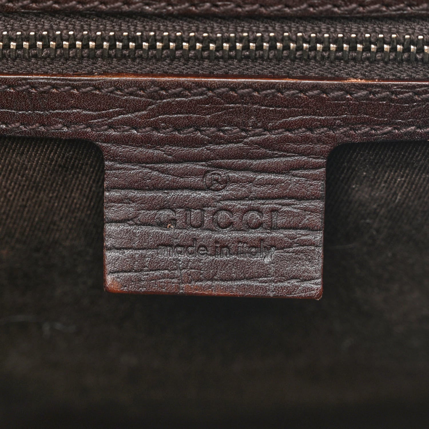 Gucci Monogram Bamboo Bullet Bag Dark Brown 6 of 12