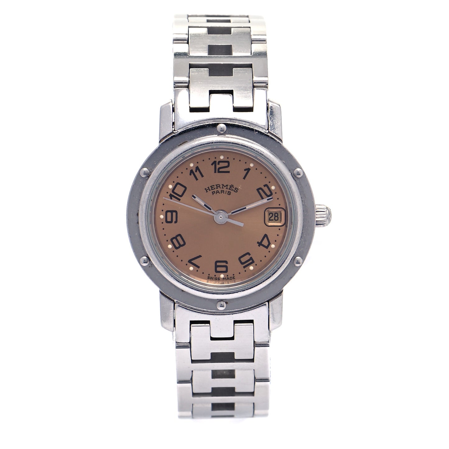 Stainless Steel 24mm Clipper Quartz Watch Pink