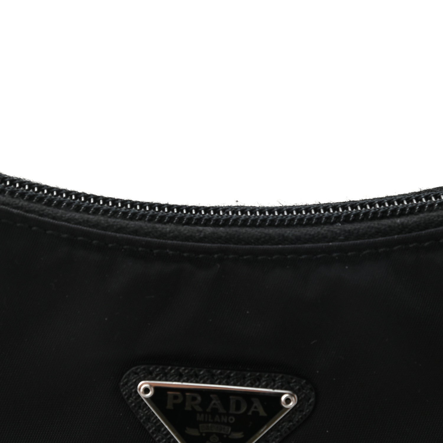 Prada Tessuto Nylon Mini Re-Edition 2000 Bag Black 9 of 12
