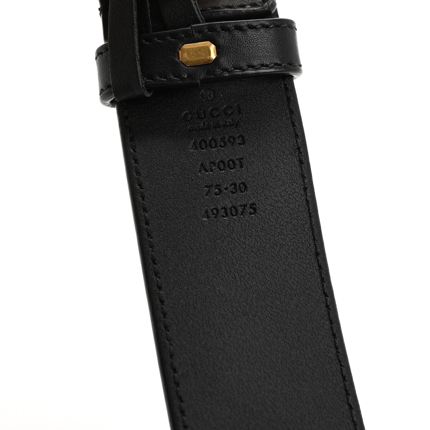 Gucci Calfskin Double G 40mm Belt 75 30 Black 5 of 8