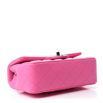 Chanel Lambskin Quilted Mini Rectangular Flap Pink 4 of 11