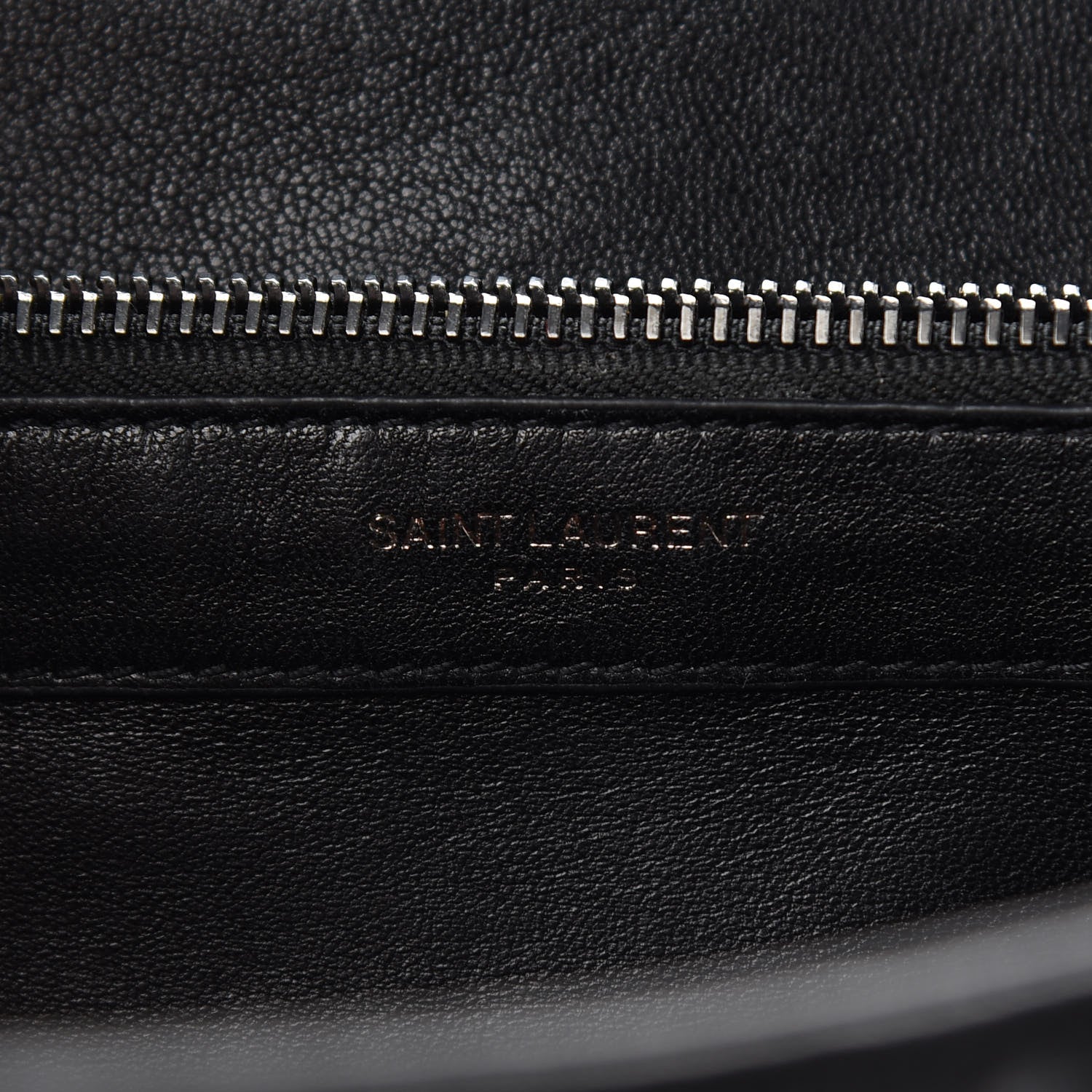 Saint Laurent Sheepskin Matelasse Chevron Monogram Monochrome Large College Satchel Black 11 of 18
