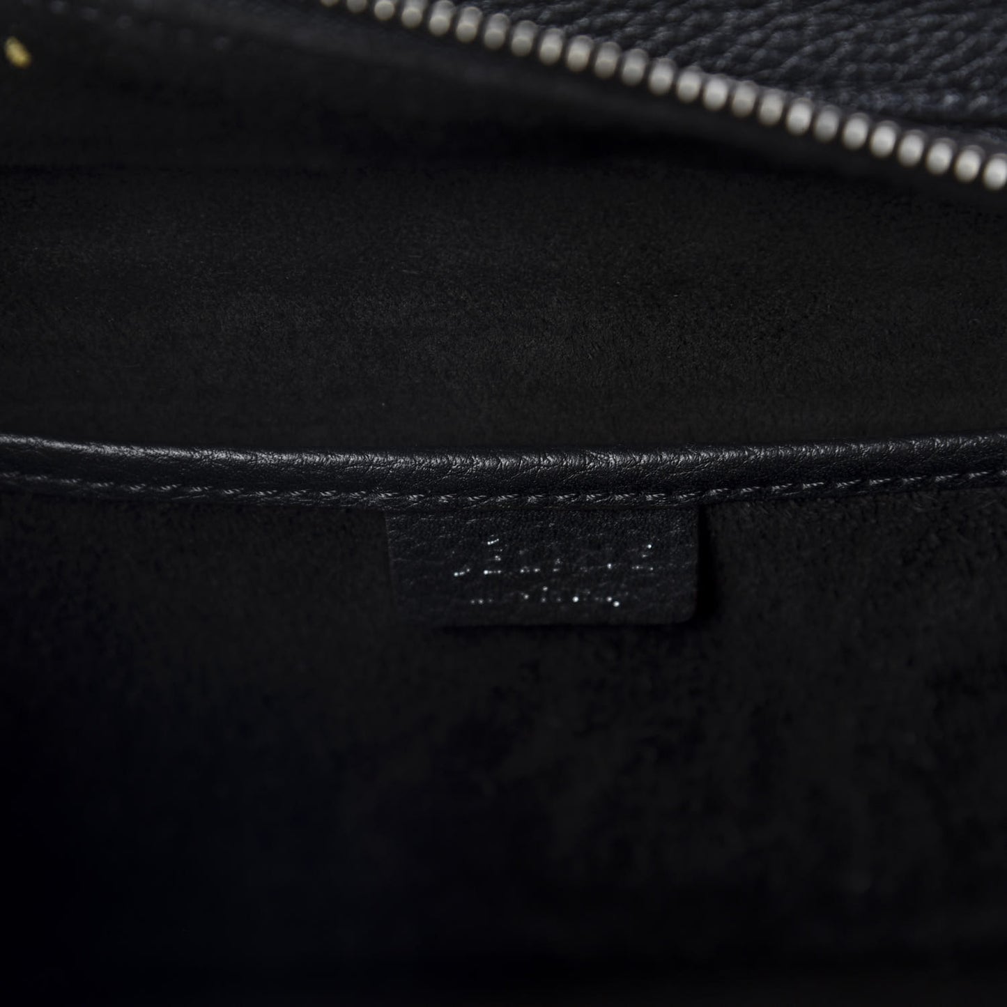 Drummed Calfskin Nano Luggage Black