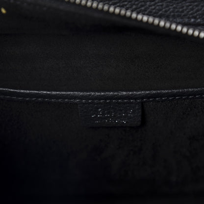 Celine Drummed Calfskin Nano Luggage Black 8 of 9