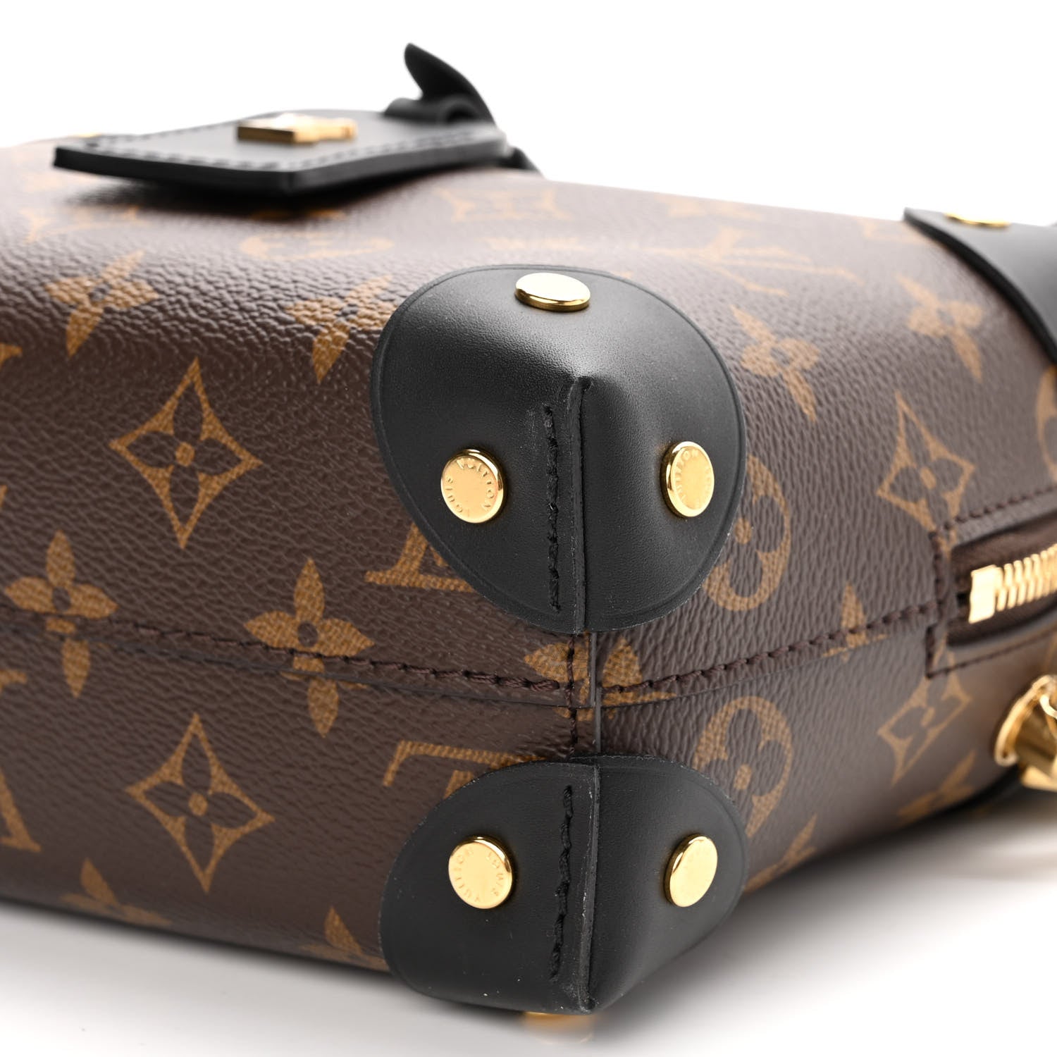 Louis Vuitton Monogram Petite Malle Souple Black 9 of 10
