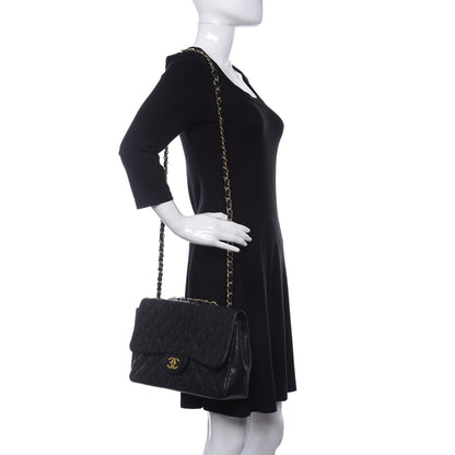 Chanel Caviar Quilted Jumbo Single Flap Black 2 of 17