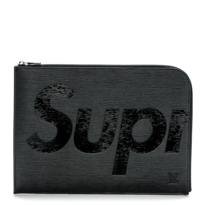 Louis Vuitton X SUPREME Epi Pochette Jour GM Black 1 of 6