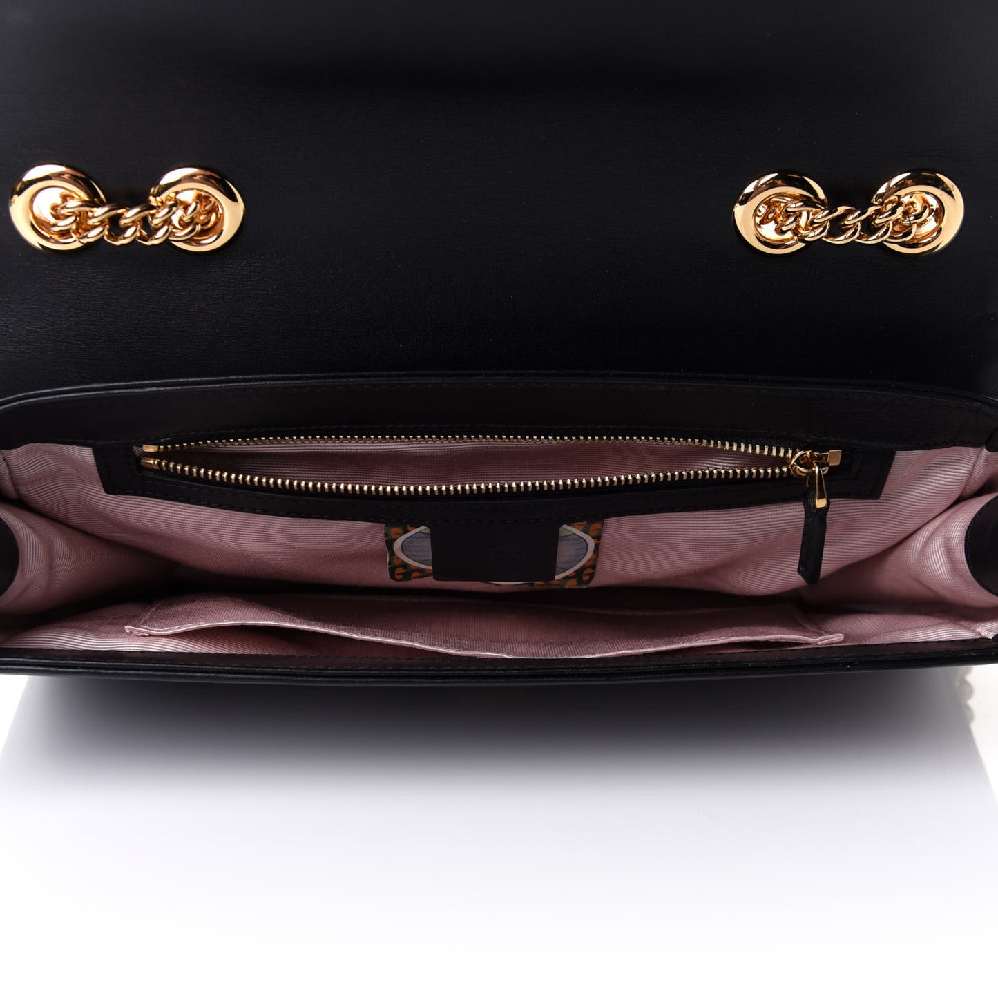 Vitello Palmellato Lux Crystal Medium Rajah Shoulder Bag Black