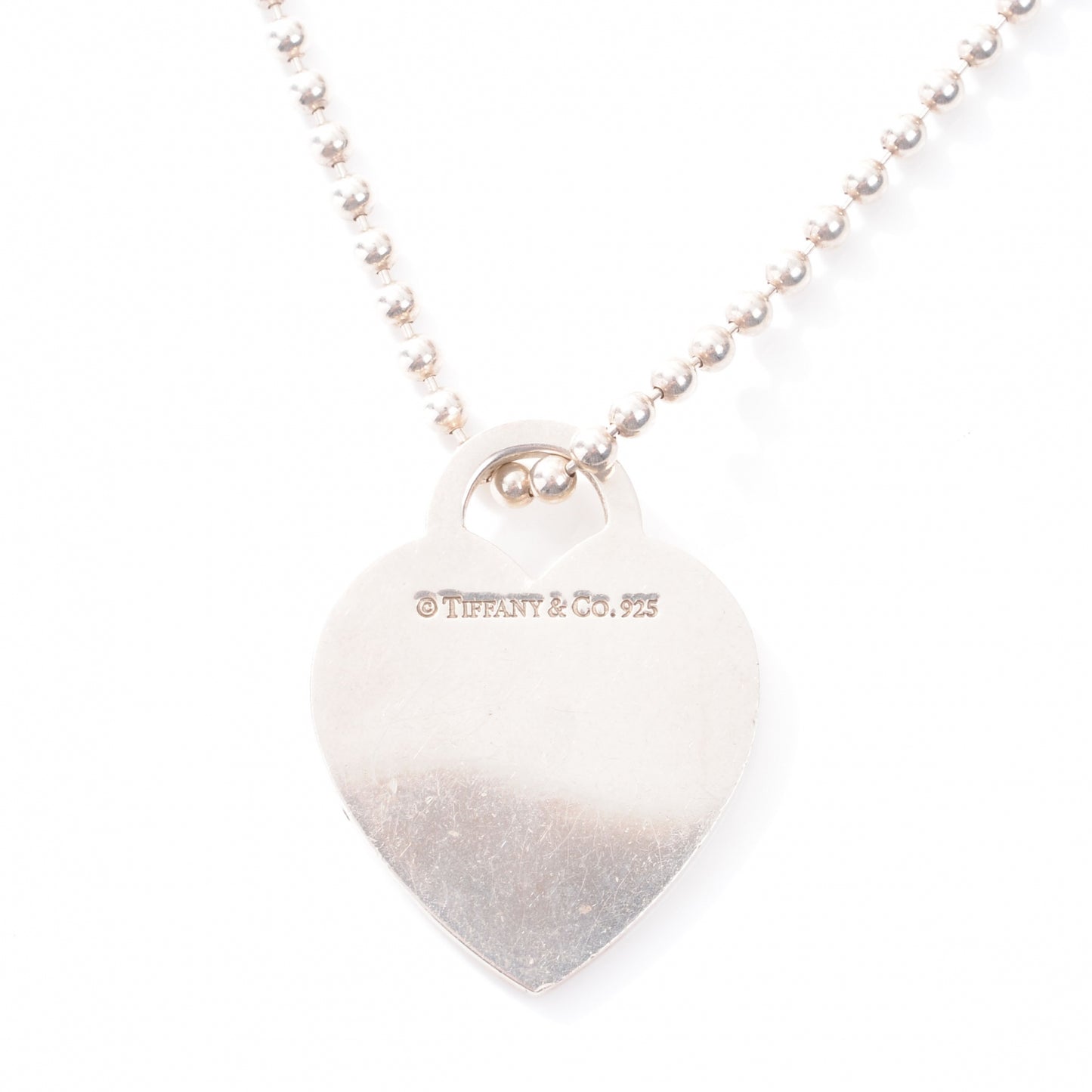 Sterling Silver Long Return to Tiffany Heart Pendant Necklace