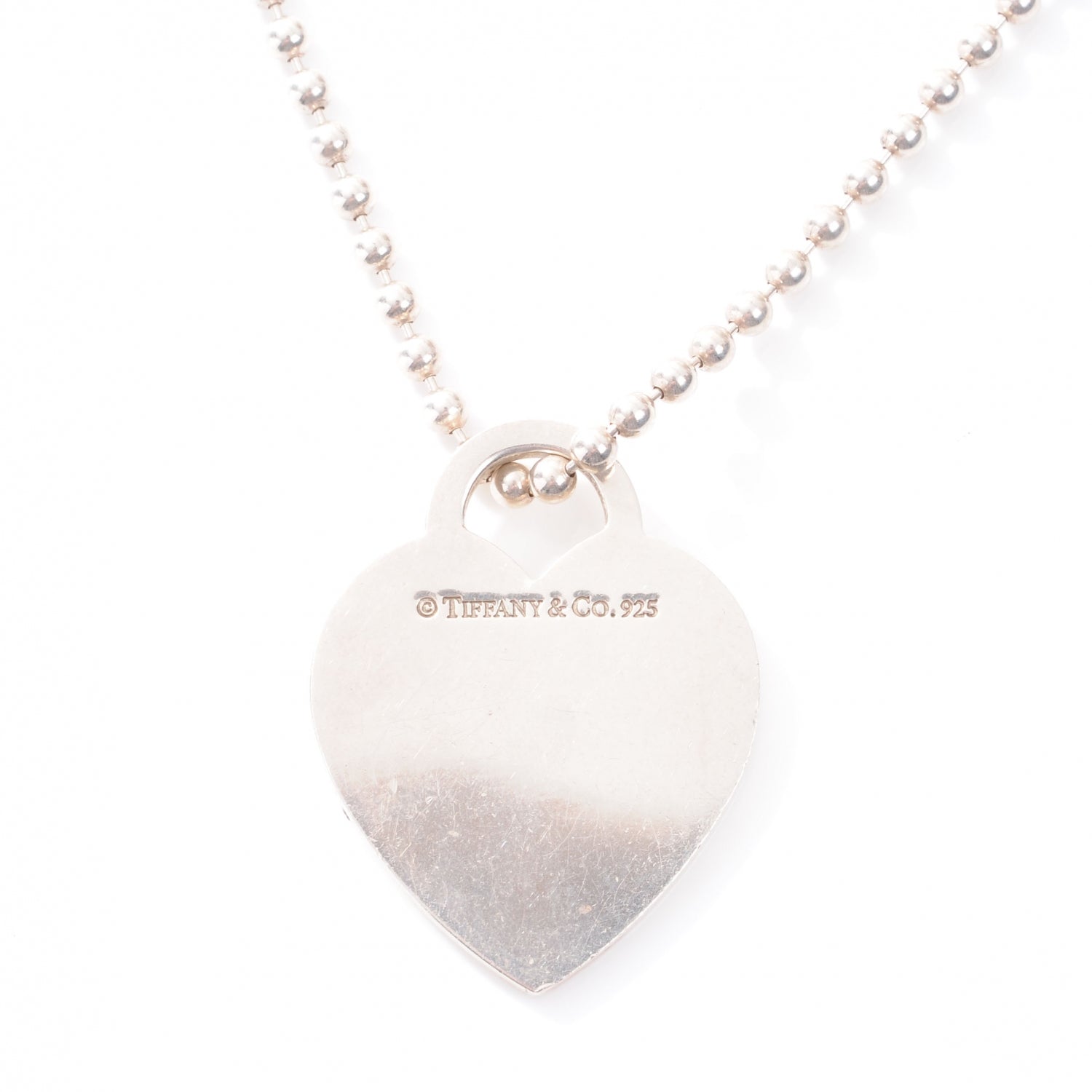 Tiffany Sterling Silver Long Return to Tiffany Heart Pendant Necklace 4 of 6