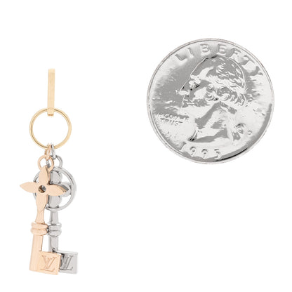 Louis Vuitton 18K Pink Yellow White Gold Idylle Blossom Two Key Pendant 2 of 5