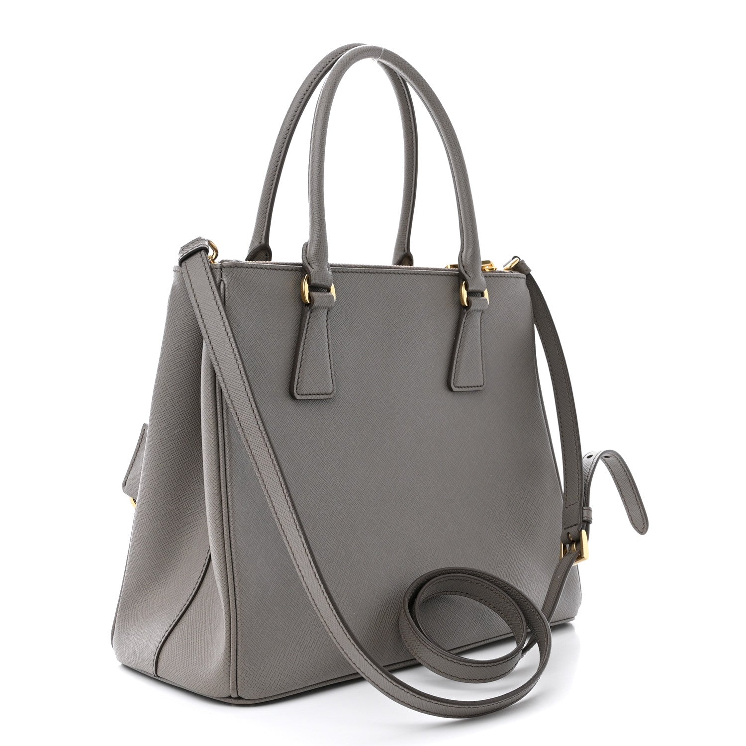 Prada Saffiano Galleria Front Pocket Tote Argilla 3 of 15