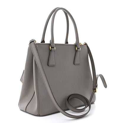 Prada Saffiano Galleria Front Pocket Tote Argilla 3 of 15