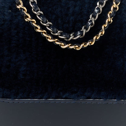Chanel Shearling Small Gabrielle Hobo Navy 8 of 10